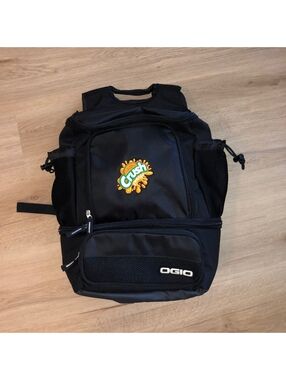 OGIO ORANGE CRUSH SODA BACKPACK BLACK LAPTOP TRAVEL BAG HYBRID LAPTOP